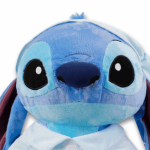 Peluche Stitch in pigiama, primo piano viso