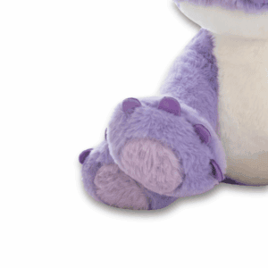 Zoom sulle zampe del peluche Stitch ufficiale Disney viola.
