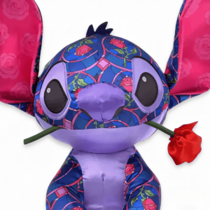 zoom viso peluche Stitch la Bella e la Bestia