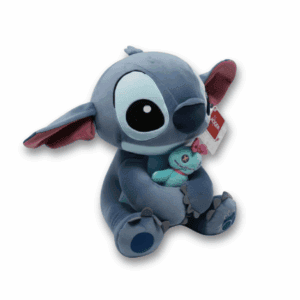 Vista 3/4 peluche Stitch 100 anni ufficiale Disney 20cm