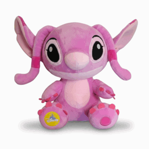peluche angel 25cm con badge disney ufficiale