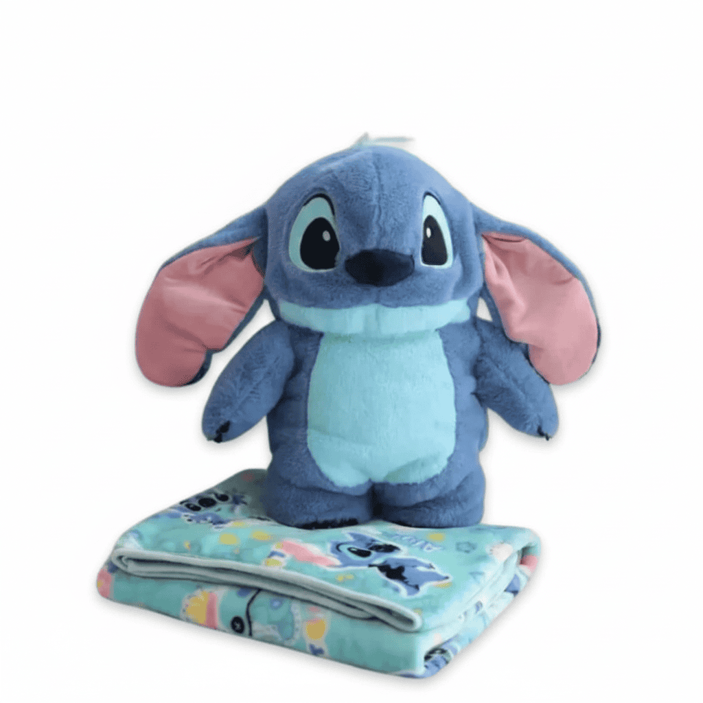 Peluche Stitch con coperta