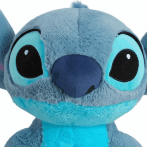 Zoom sul viso del peluche Stitch 55 cm