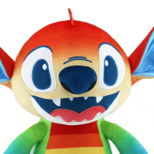 Zoom volto peluche Stitch Pride