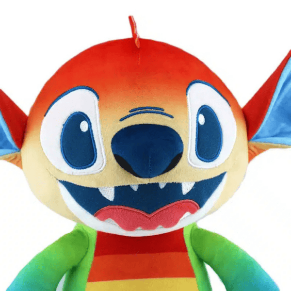 Zoom volto peluche Stitch Pride